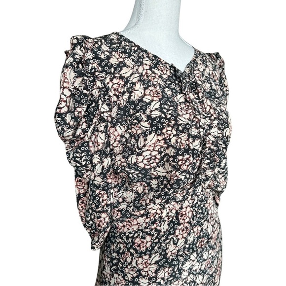 ISABEL MARANT Ruched Floral Mini Dress NWOT - Picture 14 of 17